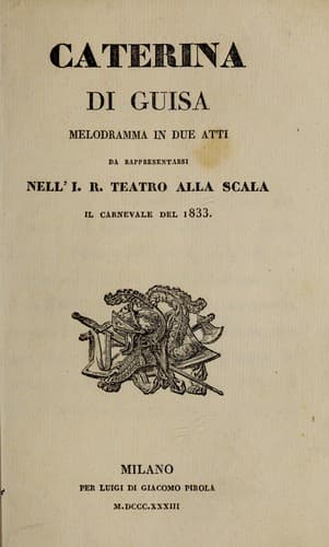 Tapa de Caterina di Guisa