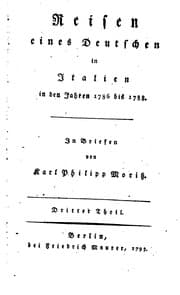 Tapa de Reisen eines Deutschen in Italien in den Jahren 1786 bis 1788