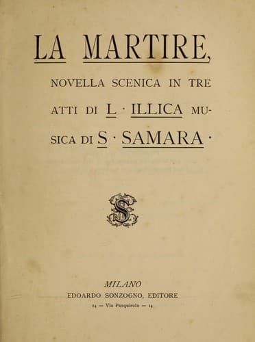 Tapa de La martire