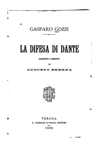 Tapa de La difesa di Dante
