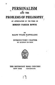 Tapa de Personalism and the Problems of Philosophy: An Appreciation of the Work of ..
