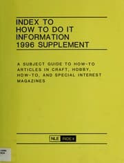 Tapa de Index to How to Do It Information