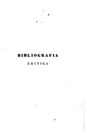 Tapa de Bibliografia Critica delle antiche reciproche Corrispondenze: politiche ..