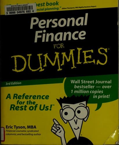 Tapa de Personal finance for dummies