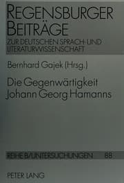 Tapa de Die Gegenwartigkeit Johann Georg Hamanns