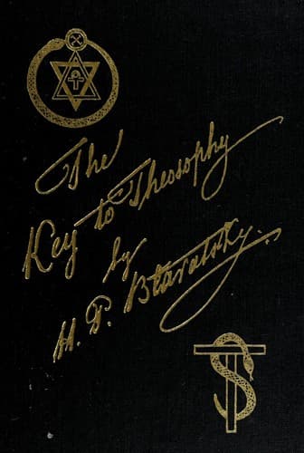 Tapa de The key to theosophy