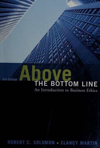 Tapa de Above the bottom line