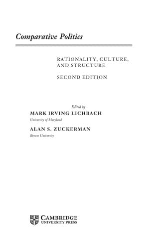 Tapa de Comparative politics