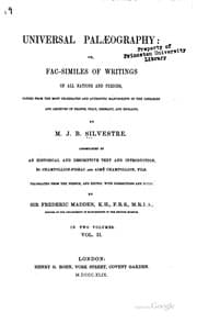 Tapa de Universal Palaeography: Or, Fac-similes of Writings of All Nations and ..
