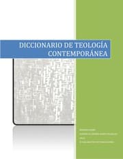 Tapa de Diccionario de teología contemporánea