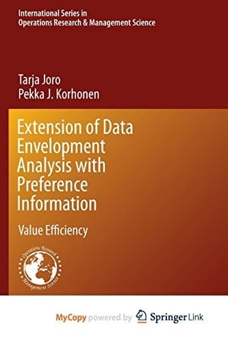 Tapa de Extension of Data Envelopment Analysis with Preference Information