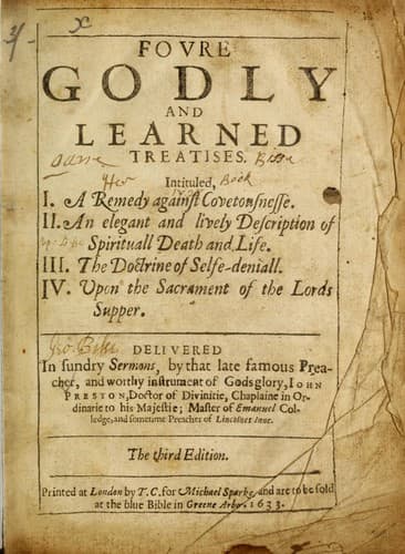Tapa de Foure godly and learned treatises ..