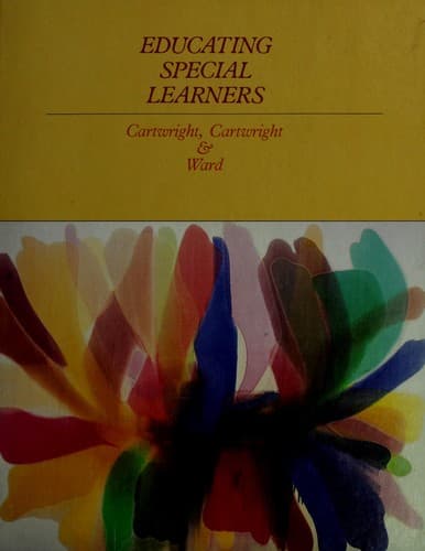 Tapa de Educating special learners