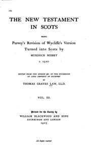 Tapa de The New Testament in Scots