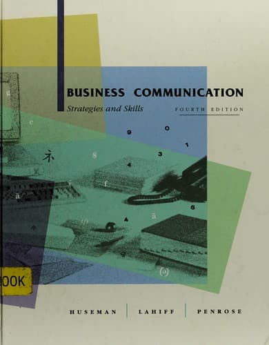 Tapa de Business communication