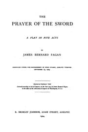 Tapa de The Prayer of the Sword: A Play in 5 Acts