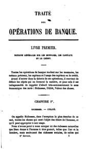 Tapa de Traité théorique et pratique des opérations de banque