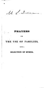 Tapa de Prayers for the Use of Families ...: Together with a Selection of Hymns