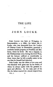 Tapa de The Life of John Locke: With Extracts from His Correspondence, Journals, and ..