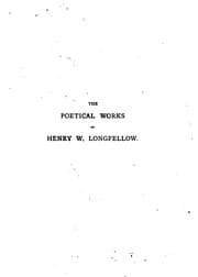 Tapa de The complete poetical works of Longfellow
