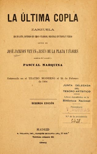Tapa de La ú ltima copla