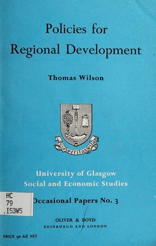 Tapa de Policies for regional development