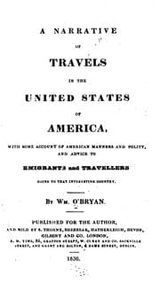 Tapa de A Narrative of Travels in the United States of America: With Some Account of American Manners ..