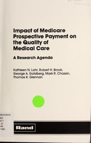 Tapa de Impact of Medicare prospective payment on the quality of medical care