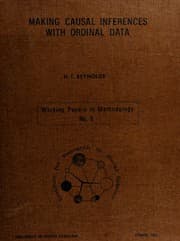 Tapa de Making causal inferences with ordinal data
