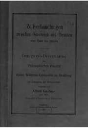Tapa de Zollverhandlungen zwischen Österreich und Preussen von 1849 bis Olmütz ..