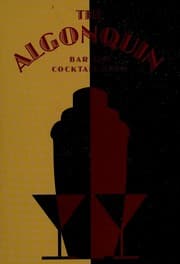 Tapa de The Algonquin bar and cocktail book