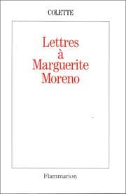 Tapa de Lettres à Marguerite Moreno