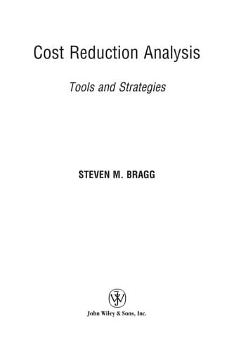 Tapa de Cost reduction analysis