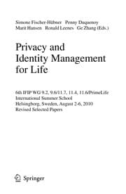 Tapa de Privacy and Identity Management for Life