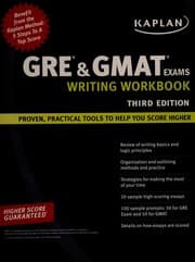 Tapa de Kaplan GRE & GMAT Exams Writing Workbook