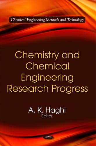 Tapa de Chemistry and chemical engineering research progress