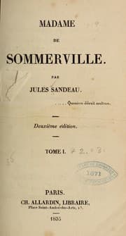 Tapa de Madame de Sommerville