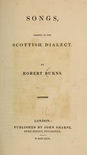Tapa de Songs, chiefly in the Scottish dialect