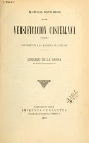 Tapa de Nuevos estudios sobre versificacion Castellana