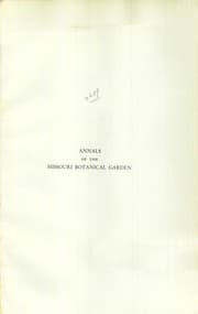 Tapa de Annals of the Missouri Botanical Garden