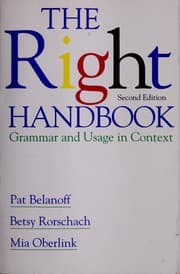 Tapa de The right handbook