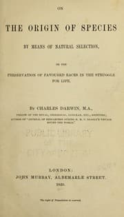 Tapa de On the origin of species by means of natural selection