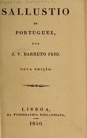 Tapa de Sallustio em portuguez