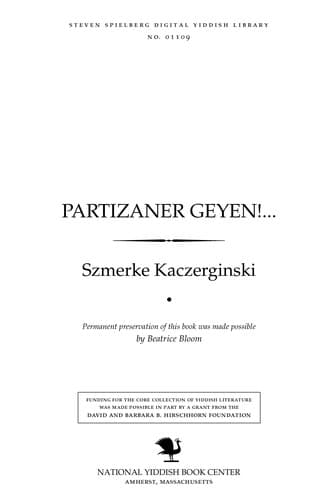 Tapa de Parṭizaner geyen!...