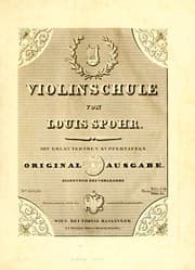 Tapa de Violinschule von Louis Spohr