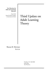 Tapa de Third update on adult learning theory