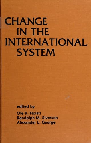 Tapa de Change in the international system