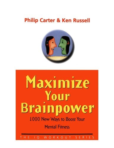 Tapa de Maximize your brainpower