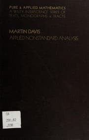 Tapa de Applied nonstandard analysis