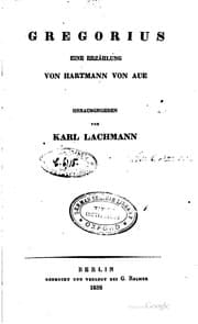 Tapa de Gregorius: Eine Erzählung